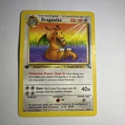 Pokémon TCG Dragonite Fossil 19/62 1st Edition Rare 100 HP English Damaged