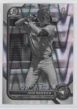 2022 Bowman Draft Chrome Black & White RayWave Refractor Josh Kasevich ib6