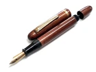 Vintage ebonite fountain pen eye dropper hand  made   urushi  lacquer 14cm