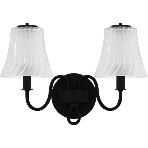 Matte Black  Bathroom Vanity Light from the McKinney Collection - Picture 2 of 5