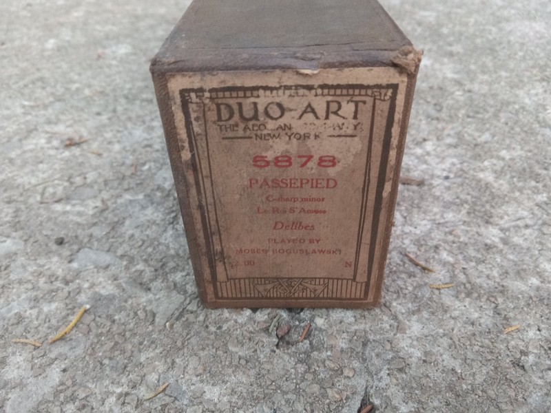 Vintage Duo-Art Aeolian Player Piano Roll # 5878 Passepied C Sharp CLEAN