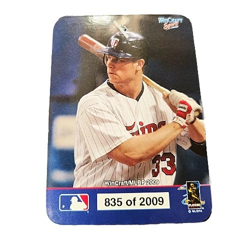 Justin Morneau Signature Wincraft Roll it Up 2009 banderín de fieltro numerado 12 X 30 Foto 2 de 2