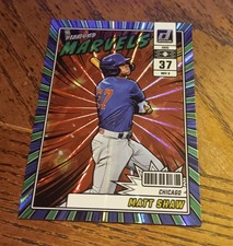 MATT SHAW 2025 Donruss Diamond Marvels Green Laser #20 Cubs