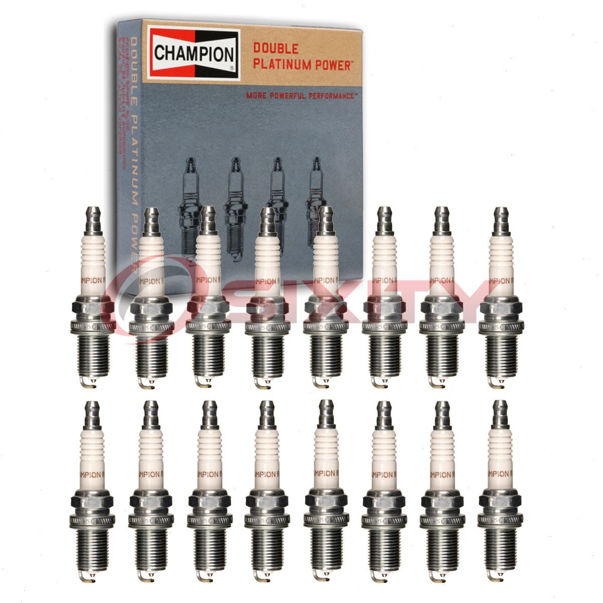 16 pc Champion Double Platinum Spark Plugs for 2005-2006 Mercedes-Benz C55 tk