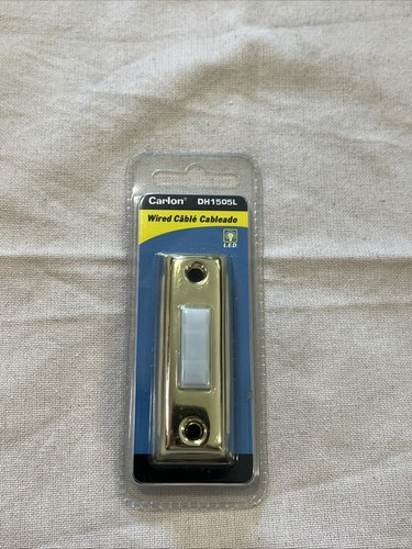 Carlon Doorbell Button DH1505L - for use with wired chimes, bells, buzzers NEW!! - Picture 1 of 2