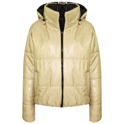 Girls Jackets Kids Stone Reversible Cropped Hooded Padded Puffer Jacket Coat5-13