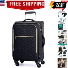 Carry On Luggage 20 Inch,Softside Expandable Suitcase with Spinner Wheels, Lu...