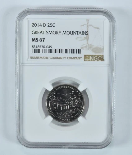 2014-D Washington Quarter Great Smoky Mountains ATB MS67 NGC *8275