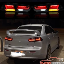 LED Tail lights w/DRL Animation For 2008-20 Mitsubishi Lancer & EVO X Left+Right