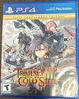 NIS America Trails of Cold Steel III PS4 Early Enrollment Edition. CIB.
