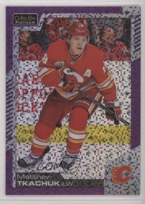 2020-21 O-Pee-Chee Platinum Violet Pixels 379/399 Matthew Tkachuk #18 19r4