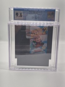 Super Mario Bros 2 NES CGC 9.6 Graded Nintendo Cartridge Not WATA PSA VGA