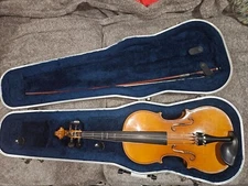 Antonio Strad Model 12 sized 4/4 violin. Germany. Fair condition (crack).