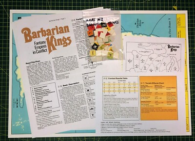 Barbarenkönige, Fantasy, aus Ares #03, komplettes Spiel 100 Zähler + Karte