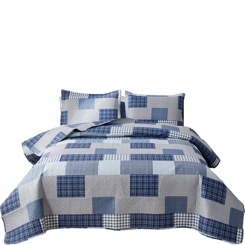 Ink & Ivy Patchwork Quilt Bedspread Bed Set 1 King/ Ca King Quilt  display picture 1