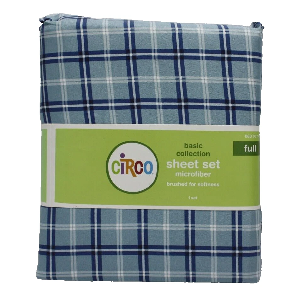 3 Pieces - Circo PLAID Sheet Set - BLUE PLAID - FULL 🌟NEW🌟 - Image 2 of 3