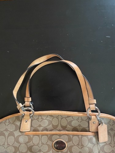 Auth COACH Peyton Signature Pocket Tote F19817 Brown - Picture 2 of 3