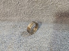 1993 90  Silver Proof Washington Quarter size 8  coin ring handmade