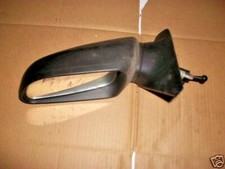 RENAULT 19 1988-1995 NEARSIDE PASSENGER MANUAL DOOR MIRROR BLACK PLASTIC
