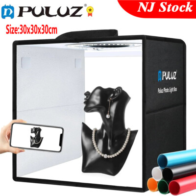 US PULUZ 30Cm Portable Photo Light Box Shooting Tent With 6 Colors Backgrounds