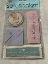 SOFT SPOKEN ME & MY BIG IDEAS 3D STICKERS THE WEDDING