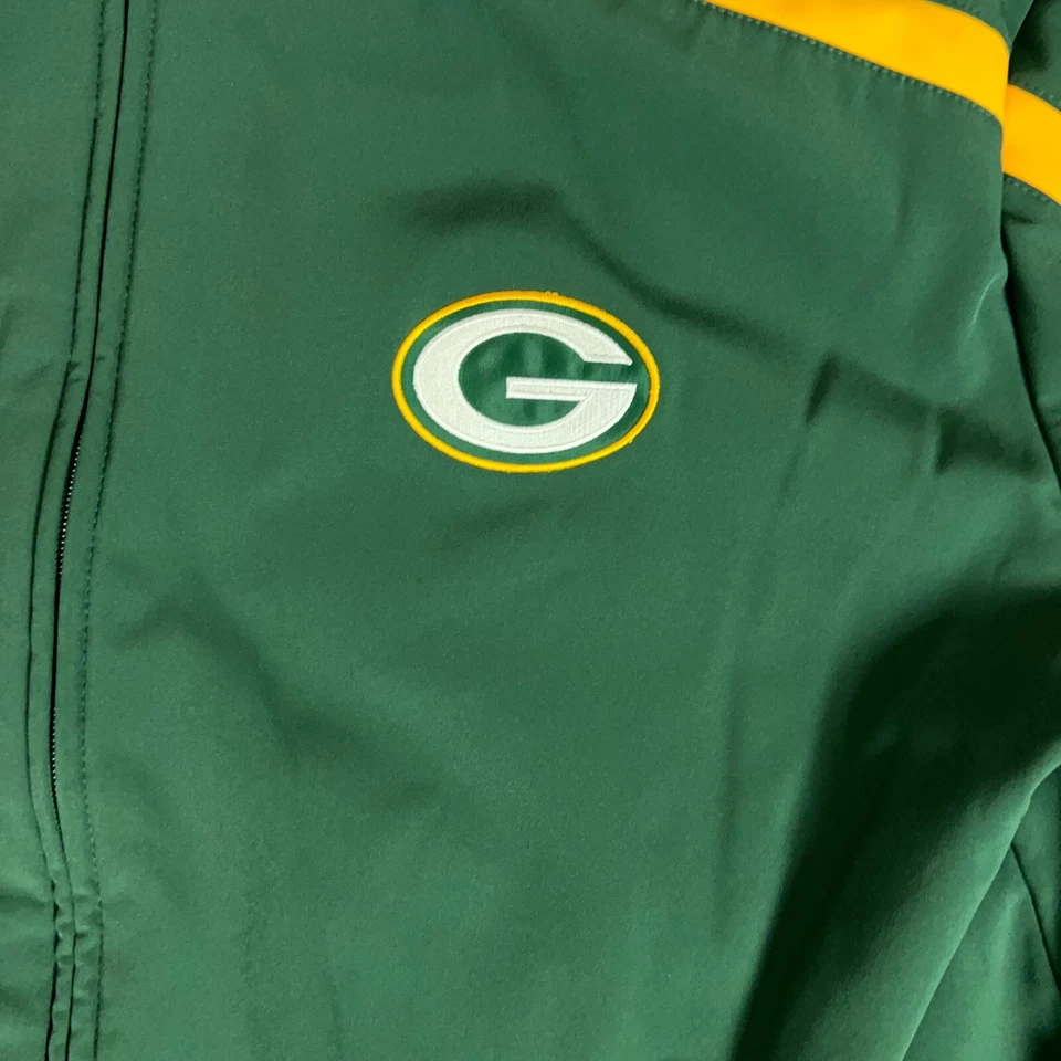 Chaqueta para Hombres Green Bay Packers 2XL XXL Verde Reebok On Field Abrigo Forrado de Vellón Foto 2 de 4