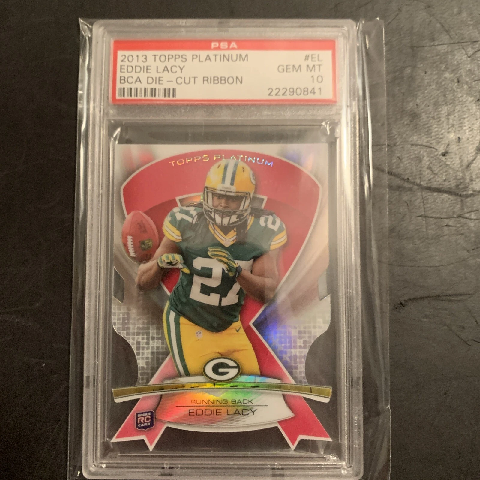 Eddie Lacy Topps Platinum Bca Die-Cut Ribbon #EL Base