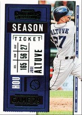 2020 Panini Contenders Jose Altuve Houston Astros #62 Green