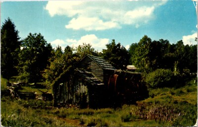 #ad #ad Postcard Old Water Wheel Asheville North Carolina D170 $5.59
