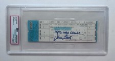 Jerry West Signed 1974 Western Conference Playoffs Ticket Stub Last Game PSA HOF