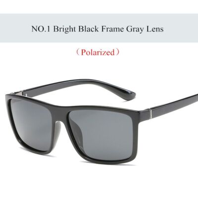 Polarized Mirror Sunglasses-Acetate Frame Rectangular  display picture 1