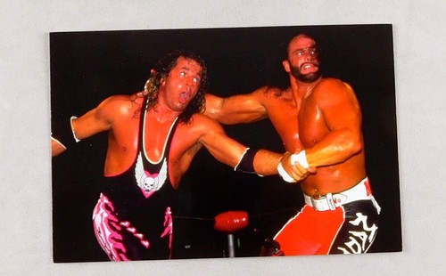 Bret Hart Randy Savage WCW Wrestling 4x6 Photo Card New Wrestler WWE NWO #48 - 第 2/5 張圖片