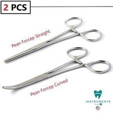 Pean Rochester Curved Forceps 5" Hemostat Surgical Veterinary Instruments