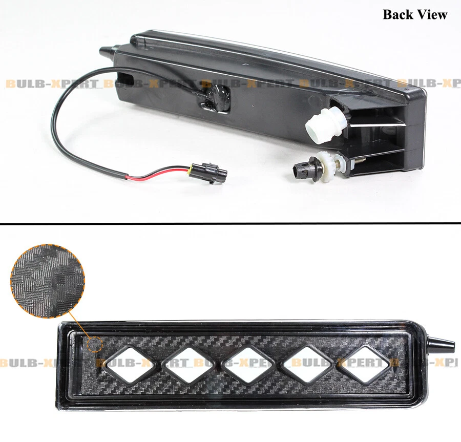 CARCASA ASPECTO CARBONO DIAMANTE BLANCO LED DRL PARACHOQUES LUCES ANTINIEBLA PARA 2003-07 SCION XB Foto 3 de 4
