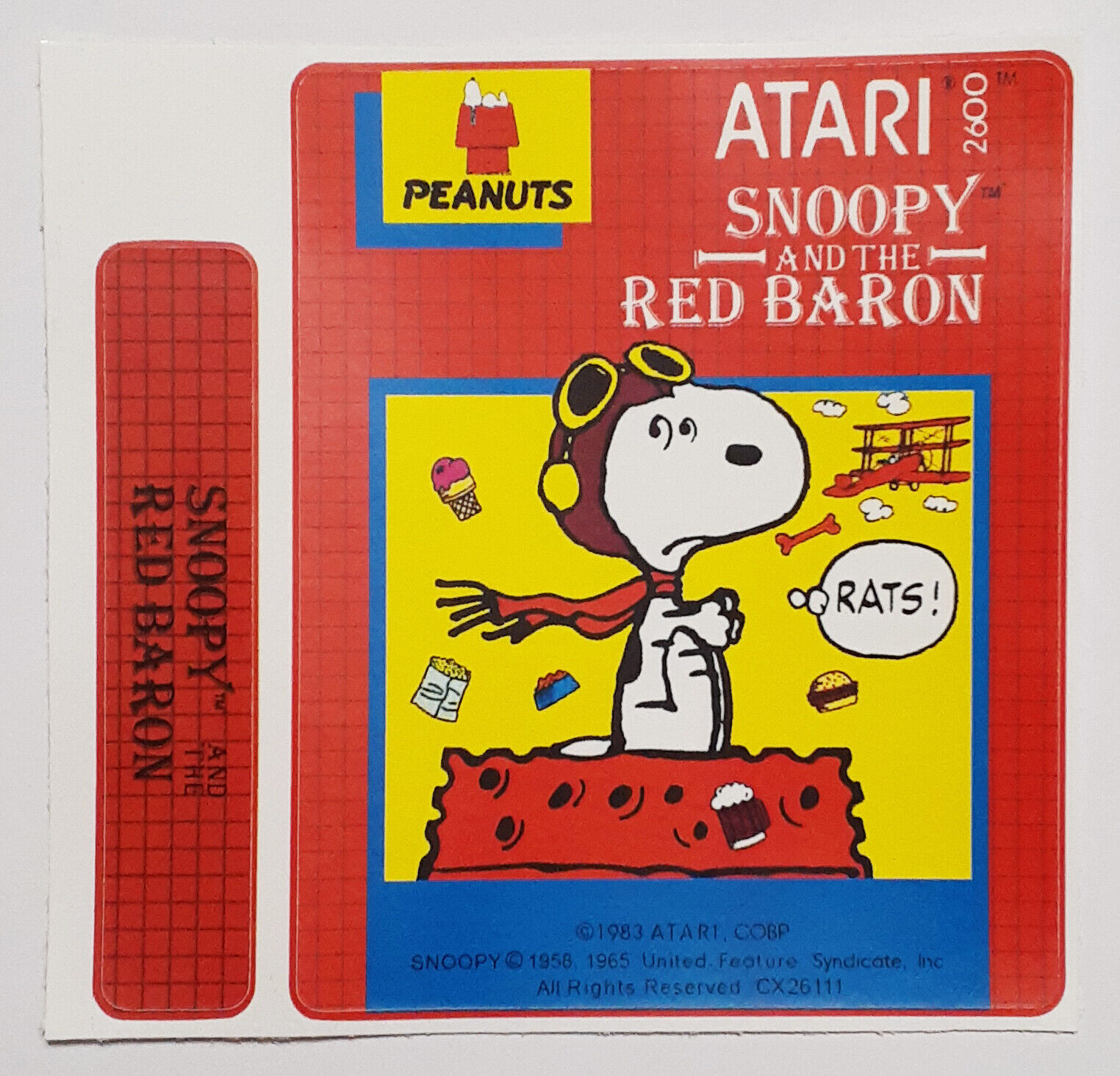 SNOOPY AND THE RED BARON (ATARI 2600, 1983)