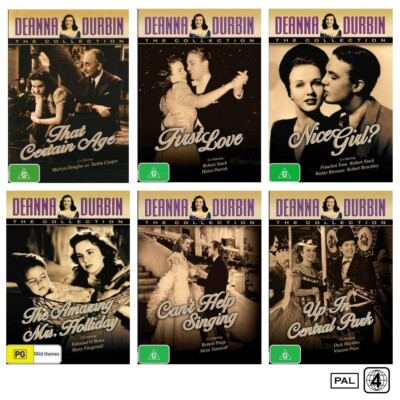 Deanna Durbin DVD Collection (5-Disc) PAL Region 4 (First Love, Nice Girl?, That