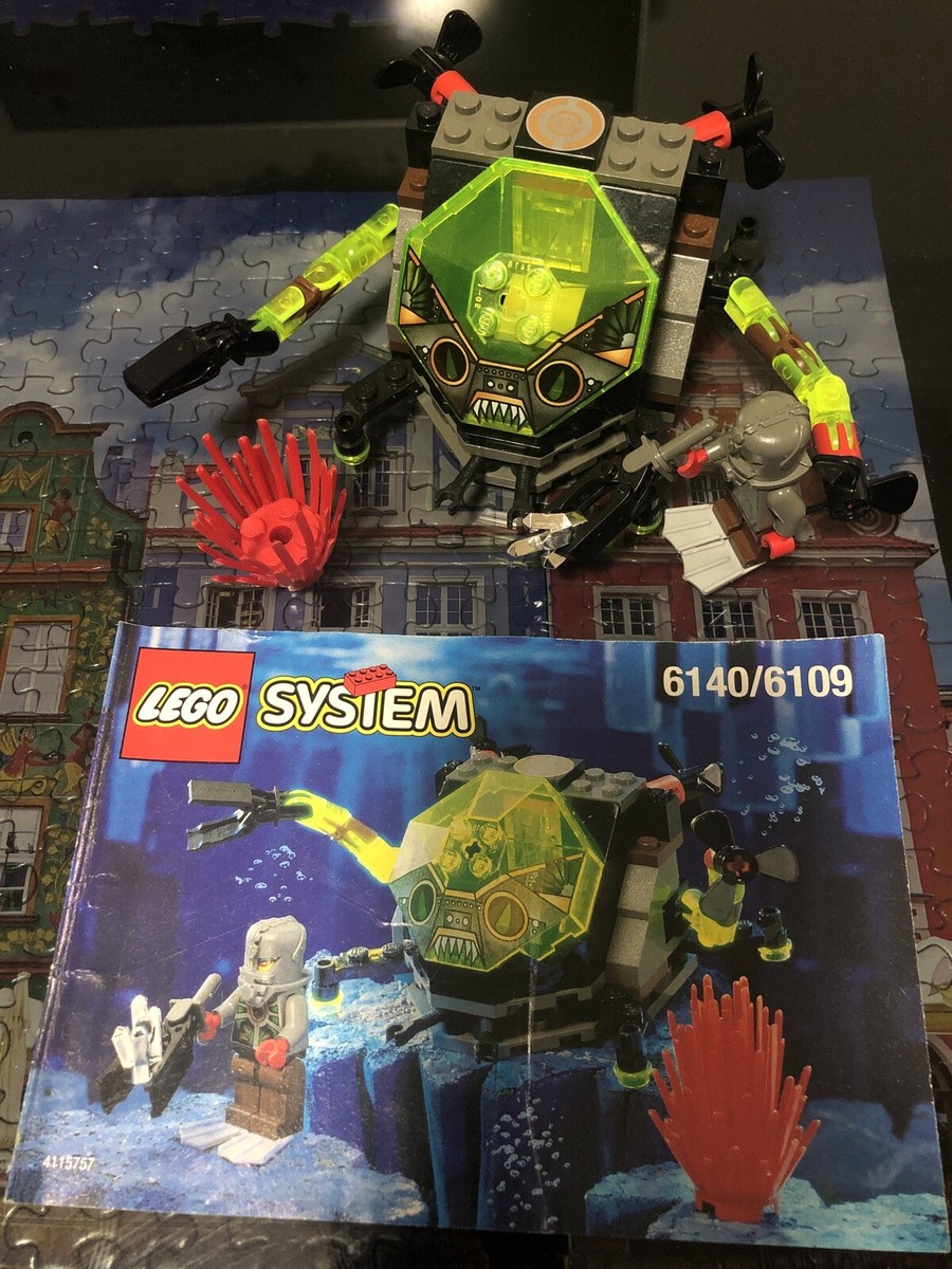 Lego Aquazone Stingrays Crab 6140 / 6109 100% Complete With