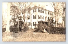 Postcard RPPC Maine Wiscasset ME Damariscotta Residence Labbie's Picture 1930s