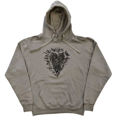 Gojira - Fortitude Heart- Pullover Grey Hooded Sweatshirt