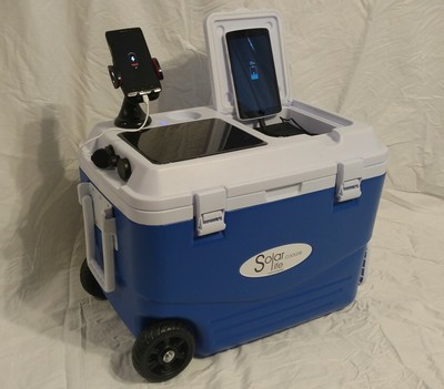 solar cooler camping