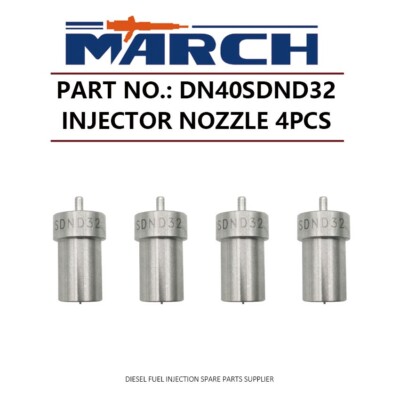 4Pcs Fuel Injector Nozzle Tip DN40SDND32 for Mitsubishi Fuso Canter 4DR5 4DQ5