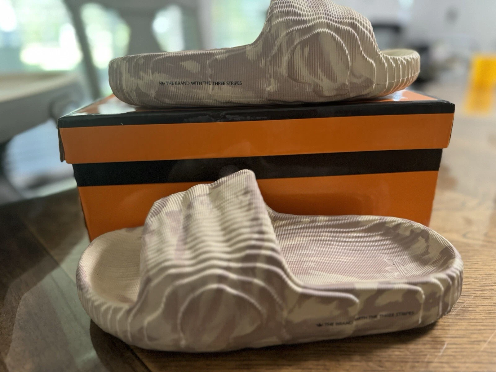 Taglia 6 Adidas Adilette 22 Sandali Slide Sand Strata Wonder Taupe Uomo (O9)