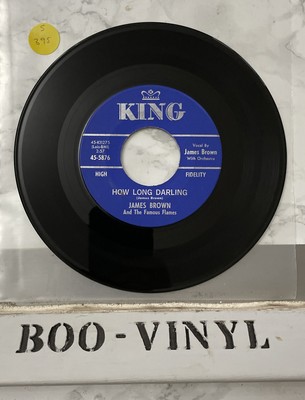 James Brown & The Famous Flames -how Long Darling 7  funk / soul  vinyl VG+