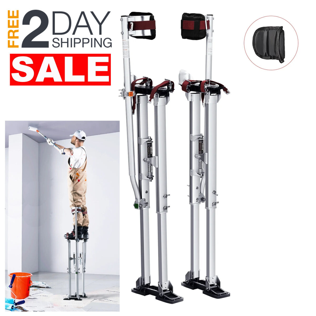 Zancos De Yeso Aluminio 36-50 Pulgadas Drywall Still Zancos De Yeso Aluminio 36-50 Pulgadas Drywall Still