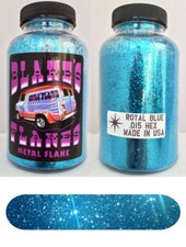 Blakes Metal Flake .015 Royal Blue bright Hot Rod custom automotive 5oz jar