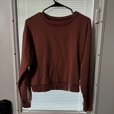 Women's American Eagle Cropped Crewneck Sweatshirt - Size Small