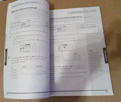 Roland RD-700 Digital Stage Piano Keyboard Workstation Owner's Manual - 第 6/6 張圖片