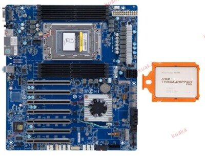 AMD Ryzen Threadripper PRO 5975WX CPU W/ Gigabyte MC62-G41 Motherboard Mainboard