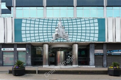 Photo 6x4 Detail of AMP House, Dingwall Road Croydon/TQ3365 Unusually de c2011