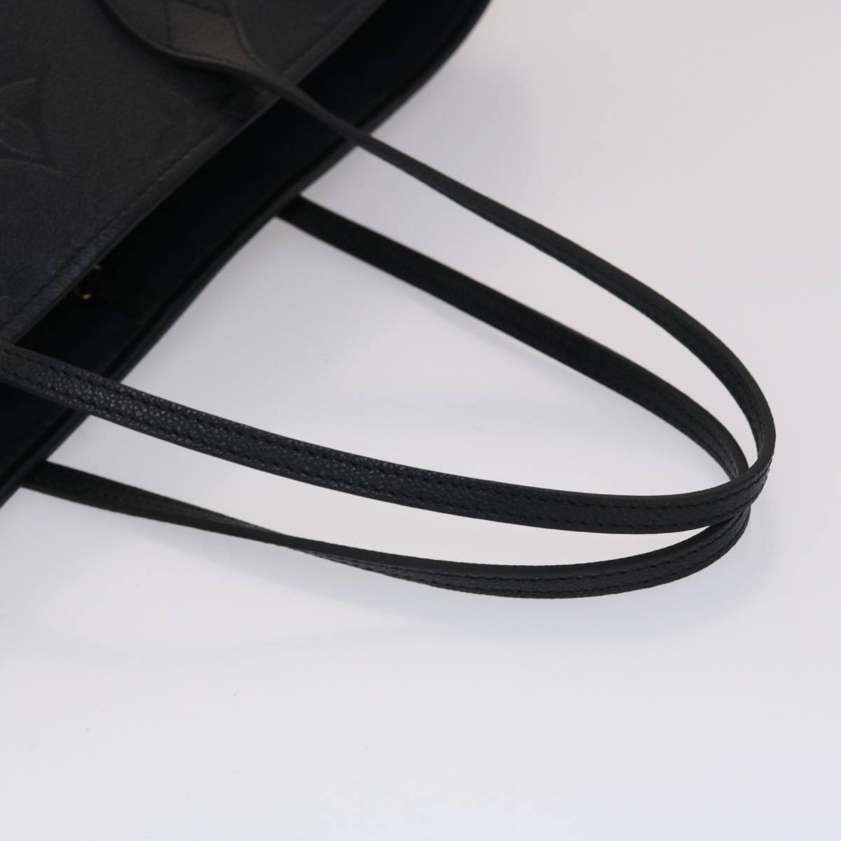 LOUIS VUITTON Monogram Empreinte Giant Neverfull MM Tote Bag Noir 